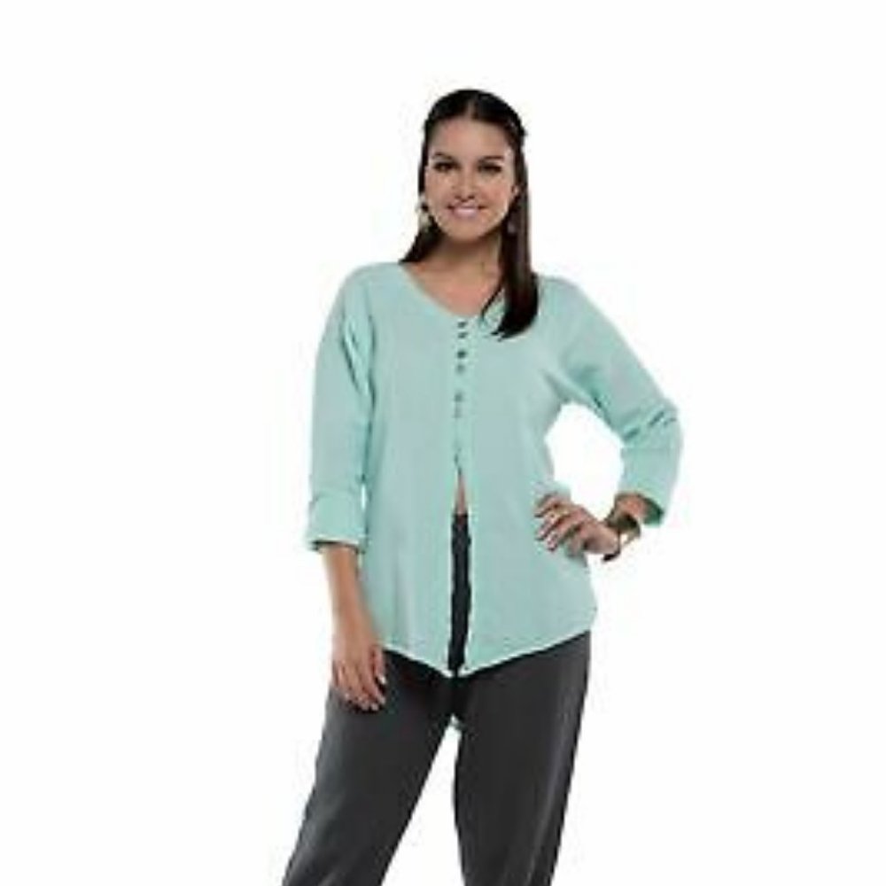 Oh My Gauze Tails Jacket Blouse 100% Comfortable C